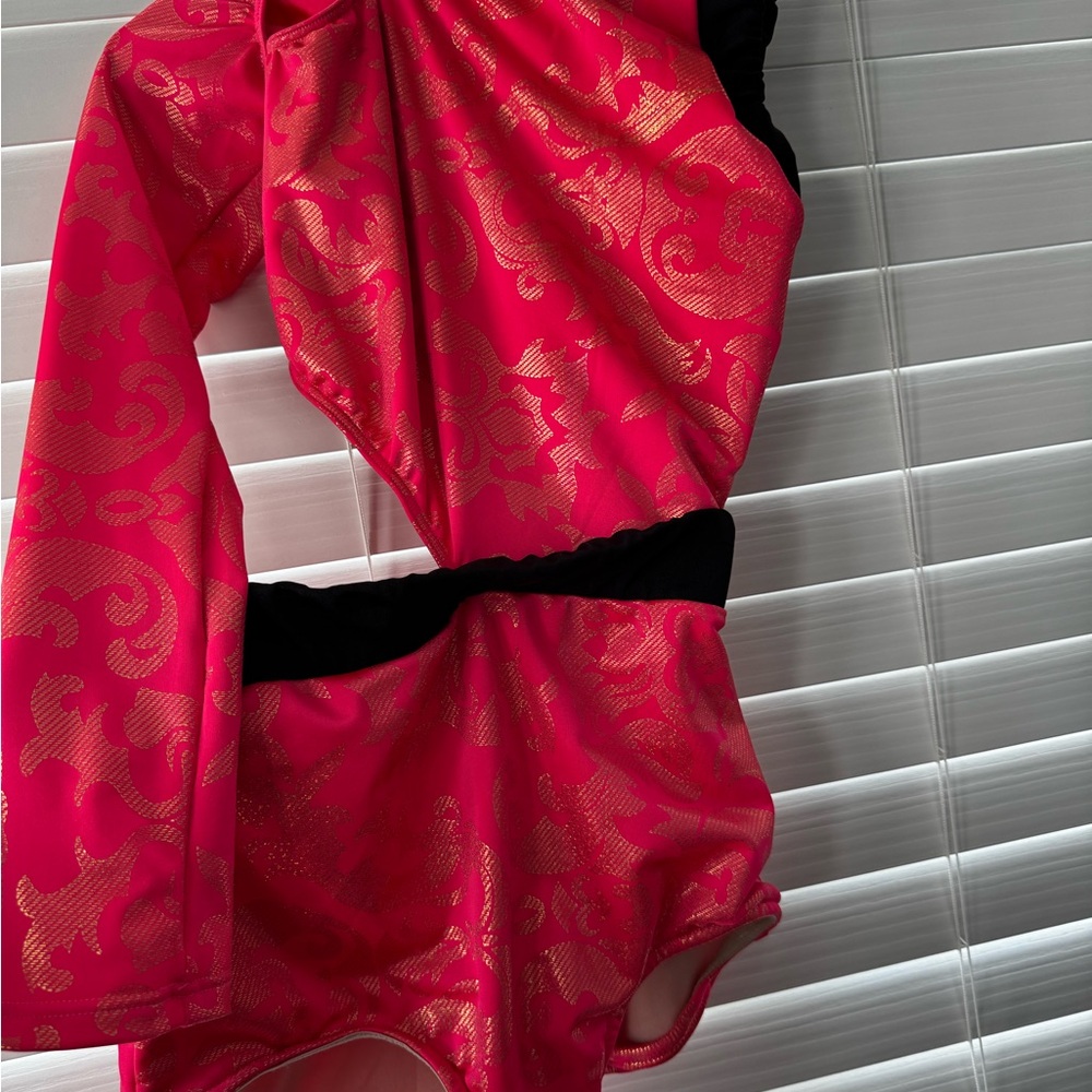 Kids Dance Costume in Red and Black